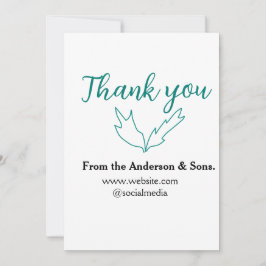 ご注文いただきありがとうございます　ウェブサイトの会社名 招待状