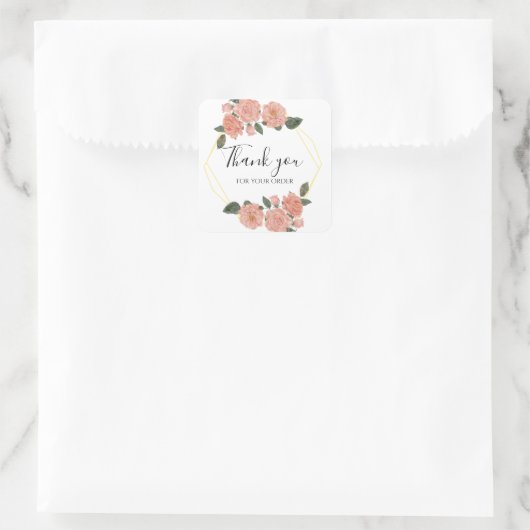 ご注文いただきありがとうございます スクエアシール (バッグ)