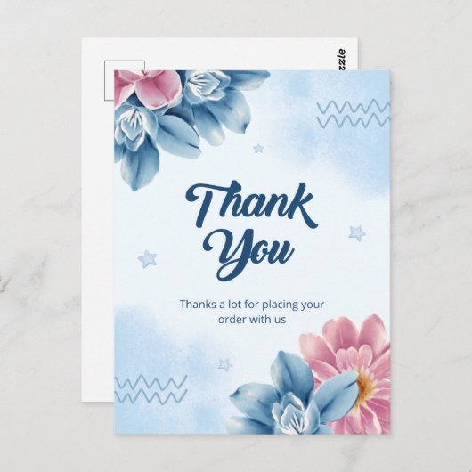 ご注文いただきありがとうございます ポストカード (正面/裏面)