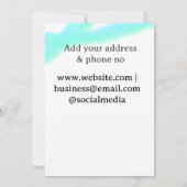 ご注文いただきありがとうございますq r連絡詳細s 招待状 (裏面)