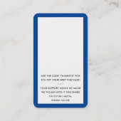 ご注文いただきありがとうござモダンいま王室のす 名刺 (裏面)