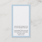 ご注文いただきありがとうござ淡い色のいます 名刺 (裏面)