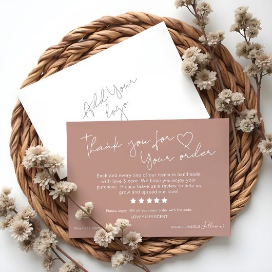 ご注文いただきありがとうご離れ検討ください サンキューカード