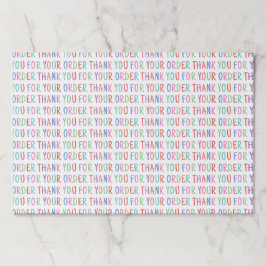 ご注文に感謝カラフルシンプルモダン ペーパーパッド