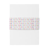 ご注文に感謝カラフルシンプルモダン 招待状ベリーバンド (裏面例)