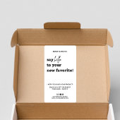 ご注文に感謝モダン |お使いのボックスに挨拶 ラベル