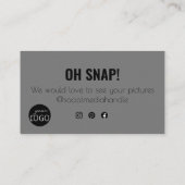 ご注文のスナップと共有カスタムロゴ 名刺 (裏面)