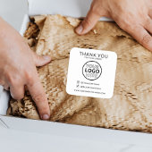 ご注文のソーシャルアイコンのビジネスロゴありがとうございます スクエアシール