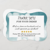 ご注文のノートカードをありがとう サンキューカード (正面/裏面)