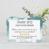 ご注文のノートカードをありがとう サンキューカード (スタンド正面)