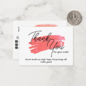 ご注文のノートカードをありがとう ノートカード (正面/裏面インサイチュ)