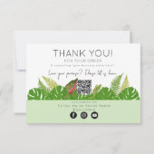 ご注文のビジネス環境に感謝 サンキューカード (裏面)