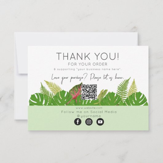 ご注文のビジネス環境に感謝 サンキューカード (裏面)