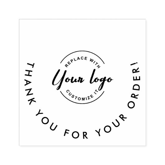 ご注文のロゴマークカスタムの業務に感謝 ラバースタンプ (インプリント)