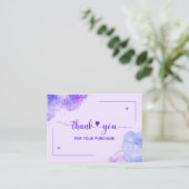 ご注文の名刺をありがとう エンクロージャーカード (スタンド正面)