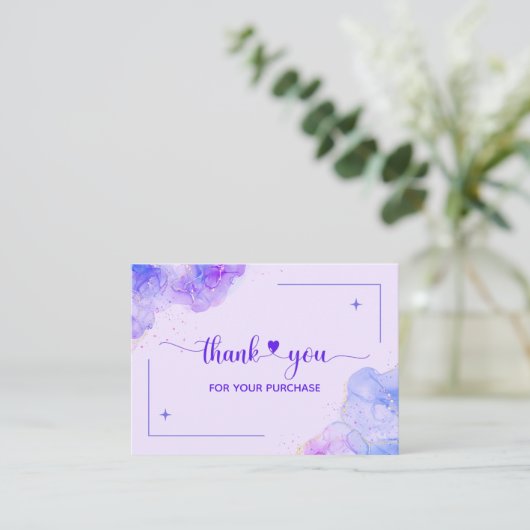 ご注文の名刺をありがとう エンクロージャーカード (スタンド正面)