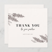 ご注文の感謝してい編集可能なフローラ サンキューカード (正面/裏面)
