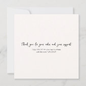 ご注文の感謝してい編集可能なフローラ サンキューカード (裏面)