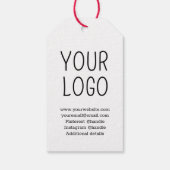 ご注文の日付にロゴを追加 ギフトタグ (裏面)