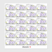 ご注文はこちら幽霊ブプンハロウィンビジネス シール (シート)