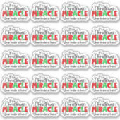 ご注文はクリスマス奇跡かわいいビジネス シール (正面)