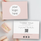 ご注文はピンク色で サンキューカード