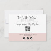 ご注文はピンク色で サンキューカード (裏面)