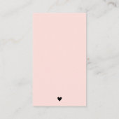 ご注文はブラック&ピーチピンク 名刺 (裏面)