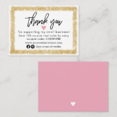 ご注文クーポンコードの名刺ありがとうございます 名刺 (正面/裏面)