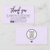 ご注文クーポンコードの名刺ありがとうございます 名刺 (正面/裏面)