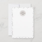 ご注文グラムの黒いスポットをありがとう サンキューカード (裏面)