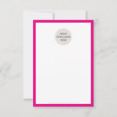 ご注文グラムインサートピンクモダン色 サンキューカード (裏面)