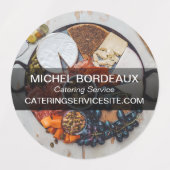 ご注文ケータリングサービス ラベル (デザイン1)