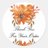 ご注文シールをありがとう ラウンドシール (正面)