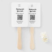 ご注文スキャンありがとうございますReview Us business logo ハンドファン (正面&裏面)