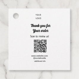 ご注文スキャンありがとうございますReview Us business logo フェイバータグ