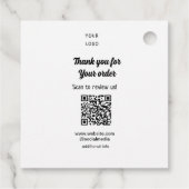 ご注文スキャンありがとうございますReview Us business logo フェイバータグ (裏面)