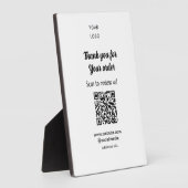 ご注文スキャンありがとうございますReview Us business logo フォトプラーク (側面)