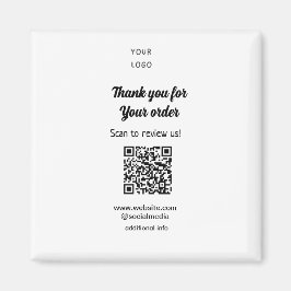 ご注文スキャンありがとうございますReview Us business logo マグネット