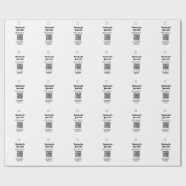 ご注文スキャンありがとうございますReview Us business logo ラッピングペーパー