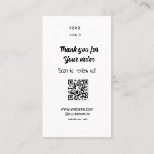 ご注文スキャンありがとうございますReview Us business logo