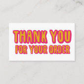 ご注文ソーシャルアイコンQRコードホットピンク 名刺 (正面)