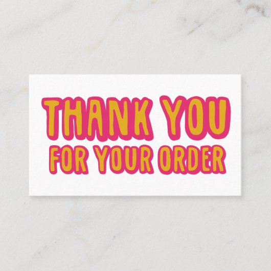 ご注文ソーシャルアイコンQRコードホットピンク 名刺 (正面)