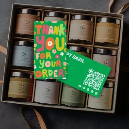 ご注文デイジーかわいいソーシャルQRコード 名刺