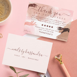 ご注文ネイルアートBusiness Review サンキューカード