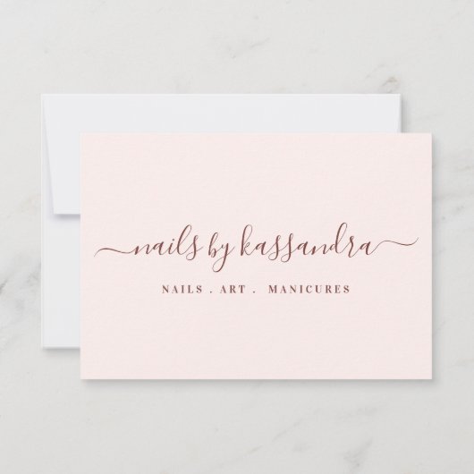 ご注文ネイルアートBusiness Review サンキューカード (裏面)