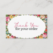 ご注文フローラショップのご案内 名刺 (正面)