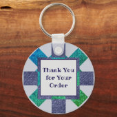 ご注文モザイク販売業ありがとうございました キーホルダー (正面)