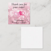 ご注文感謝していの名刺 スクエア名刺 (正面/裏面)