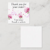 ご注文感謝していの名刺 スクエア名刺 (正面/裏面)